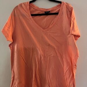 Torrid Women's Coral V-Neck Tee